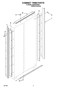 02 - Cabinet Trim Parts parts for Kitchenaid Refrigerator KSSO42FMX02 from AppliancePartsPros.com