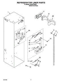 04 - Refrigerator Liner Parts parts for Kitchenaid Refrigerator KSSO42FMX02 from AppliancePartsPros.com