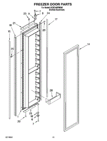10 - Freezer Door Parts parts for Kitchenaid Refrigerator KSSO48FMX02 from AppliancePartsPros.com