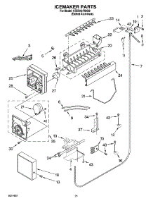 13 - Icemaker Parts parts for Kitchenaid Refrigerator KSSO42FMX02 from AppliancePartsPros.com