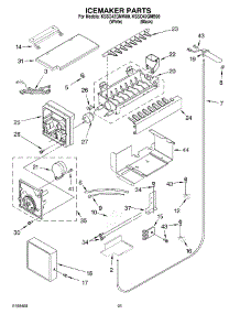 15 - Icemaker Parts parts for Kitchenaid Refrigerator KSSO42QMW00 from AppliancePartsPros.com