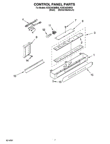 05 - Control Panel Parts parts for Kitchenaid Refrigerator KSSO42QMX02 from AppliancePartsPros.com