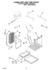 14 - Lower Unit And Tube Parts parts for Kitchenaid Refrigerator KSSO42QMX02 from AppliancePartsPros.com