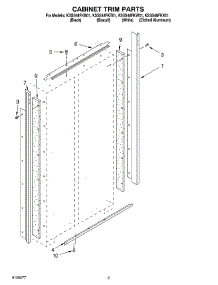 02 - Cabinet Trim parts for Kitchenaid Refrigerator KSSS48FKB01 from AppliancePartsPros.com