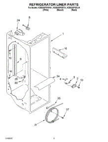 02 - Refrigerator Liner parts for Kitchenaid Refrigerator KSBS25FKWH01 from AppliancePartsPros.com