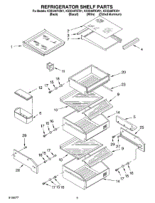 07 - Refrigerator Shelf parts for Kitchenaid Refrigerator KSSS48FKB01 from AppliancePartsPros.com