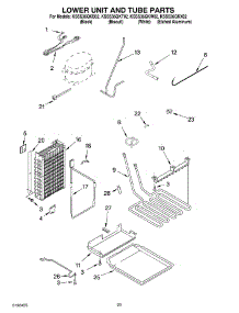 14 - Lower Unit And Tube Parts parts for Kitchenaid Refrigerator KSSS36QKT02 from AppliancePartsPros.com