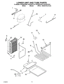 12 - Lower Unit And Tube Parts parts for Kitchenaid Refrigerator KSSS36FKT02 from AppliancePartsPros.com