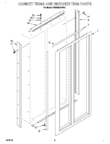 02 - Cabinet Trims And Breaker parts for Kitchenaid Refrigerator KSSS48DAW03 from AppliancePartsPros.com