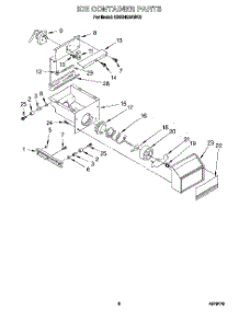 05 - Ice Container parts for Kitchenaid Refrigerator KSSS48DAW03 from AppliancePartsPros.com