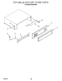 17 - Top Grille And Unit Cover parts for Kitchenaid Refrigerator KSSS48DAW03 from AppliancePartsPros.com