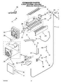 13 - Icemaker Parts parts for Kitchenaid Refrigerator KSSV42FMS01 from AppliancePartsPros.com