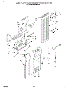 11 - Air Flow And Reservoir parts for Kitchenaid Refrigerator KSSS48MBX01 from AppliancePartsPros.com