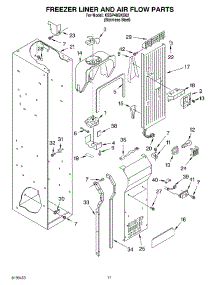08 - Freezer Liner And Air Flow Parts parts for Kitchenaid Refrigerator KSSP48QKS02 from AppliancePartsPros.com