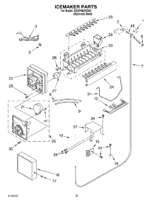 15 - Icemaker Parts parts for Kitchenaid Refrigerator KSSP48QKS02 from AppliancePartsPros.com