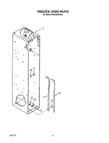 05 - Freezer Liner parts for Kitchenaid Refrigerator KSSS48DWX02 from AppliancePartsPros.com