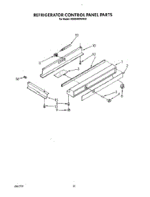 07 - Refrigerator Control Panel parts for Kitchenaid Refrigerator KSSS48DWX02 from AppliancePartsPros.com