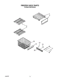 10 - Freezer Shelf parts for Kitchenaid Refrigerator KSSS48DWX02 from AppliancePartsPros.com