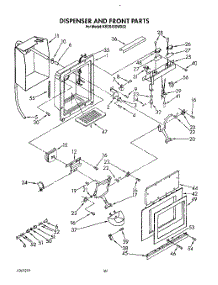 13 - Dispenser And Front parts for Kitchenaid Refrigerator KSSS48DWX02 from AppliancePartsPros.com