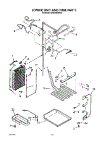 15 - Lower Unit And Tube parts for Kitchenaid Refrigerator KSSS48DWX02 from AppliancePartsPros.com