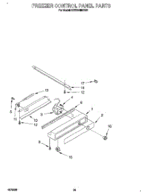 15 - Freezer Control Panel parts for Kitchenaid Refrigerator KSSS48MBX01 from AppliancePartsPros.com