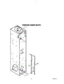 04 - Freezer Liner parts for Kitchenaid Refrigerator KSSS48DYW00 from AppliancePartsPros.com