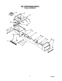06 - Ice Container parts for Kitchenaid Refrigerator KSSS48DYW00 from AppliancePartsPros.com