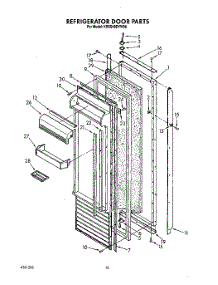 09 - Refrigerator Door parts for Kitchenaid Refrigerator KSSS48DYW00 from AppliancePartsPros.com