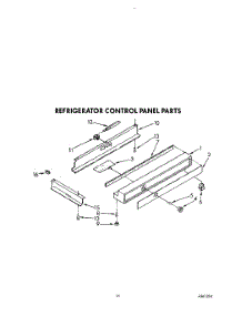10 - Refrigerator Control Panel parts for Kitchenaid Refrigerator KSSS48DYW00 from AppliancePartsPros.com