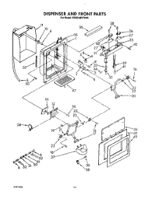13 - Dispenser And Front parts for Kitchenaid Refrigerator KSSS48DYW00 from AppliancePartsPros.com