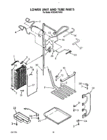 15 - Lower Unit And Tube parts for Kitchenaid Refrigerator KSSS48DYW00 from AppliancePartsPros.com