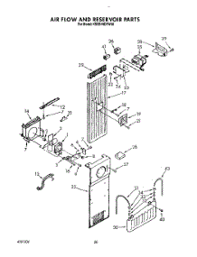 16 - Air Flow And Reservoir parts for Kitchenaid Refrigerator KSSS48DYW00 from AppliancePartsPros.com