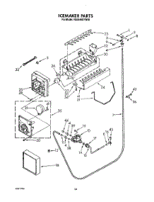 17 - Icemaker parts for Kitchenaid Refrigerator KSSS48DYW00 from AppliancePartsPros.com