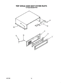 18 - Top Grille And Unit Cover parts for Kitchenaid Refrigerator KSSS48DYW00 from AppliancePartsPros.com