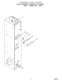 03 - Freezer Liner parts for Kitchenaid Refrigerator KSSP48MFW05 from AppliancePartsPros.com
