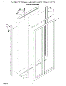 02 - Cabinet Trims And Breaker Trim parts for Kitchenaid Refrigerator KSSS36DAW05 from AppliancePartsPros.com