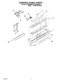05 - Control Panel Parts parts for Kitchenaid Refrigerator KSSS48FMB01 from AppliancePartsPros.com