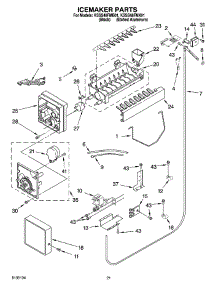 13 - Icemaker Parts parts for Kitchenaid Refrigerator KSSS48FMB01 from AppliancePartsPros.com