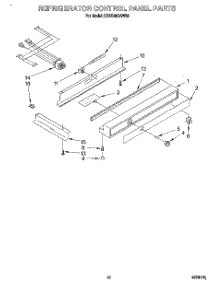08 - Refrigerator Control Panel parts for Kitchenaid Refrigerator KSSS36DAW05 from AppliancePartsPros.com