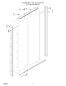 02 - Cabinet Trim parts for Kitchenaid Refrigerator KSSS48MDX05 from AppliancePartsPros.com