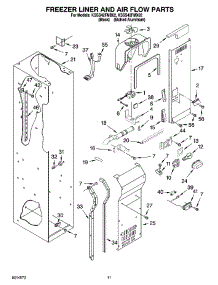 08 - Freezer Liner And Air Flow Parts parts for Kitchenaid Refrigerator KSSS42FMB02 from AppliancePartsPros.com