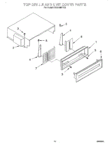 09 - Top Grille And Unit Cover parts for Kitchenaid Refrigerator KSSS48MDX05 from AppliancePartsPros.com