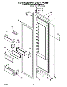 09 - Refrigerator Door Parts parts for Kitchenaid Refrigerator KSSS42FMB02 from AppliancePartsPros.com