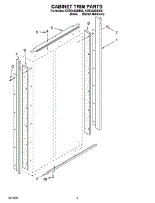 02 - Cabinet Trim Parts parts for Kitchenaid Refrigerator KSSO42QMB02 from AppliancePartsPros.com