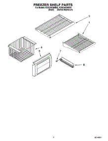 03 - Freezer Shelf Parts parts for Kitchenaid Refrigerator KSSO42QMB02 from AppliancePartsPros.com