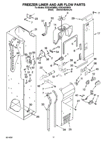 08 - Freezer Liner And Air Flow Parts parts for Kitchenaid Refrigerator KSSO42QMB02 from AppliancePartsPros.com