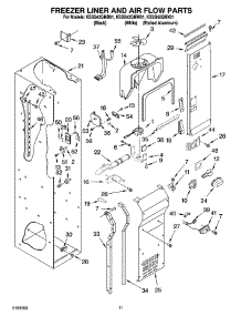 08 - Freezer Liner And Air Flow Parts parts for Kitchenaid Refrigerator KSSS42QMB01 from AppliancePartsPros.com