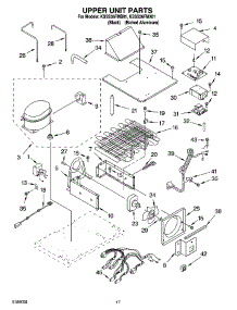 11 - Upper Unit Parts parts for Kitchenaid Refrigerator KSSS36FMB01 from AppliancePartsPros.com