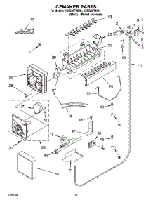 13 - Icemaker Parts parts for Kitchenaid Refrigerator KSSS36FMB01 from AppliancePartsPros.com
