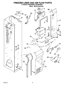 08 - Freezer Liner And Air Flow Parts parts for Kitchenaid Refrigerator KSSS48FMX02 from AppliancePartsPros.com